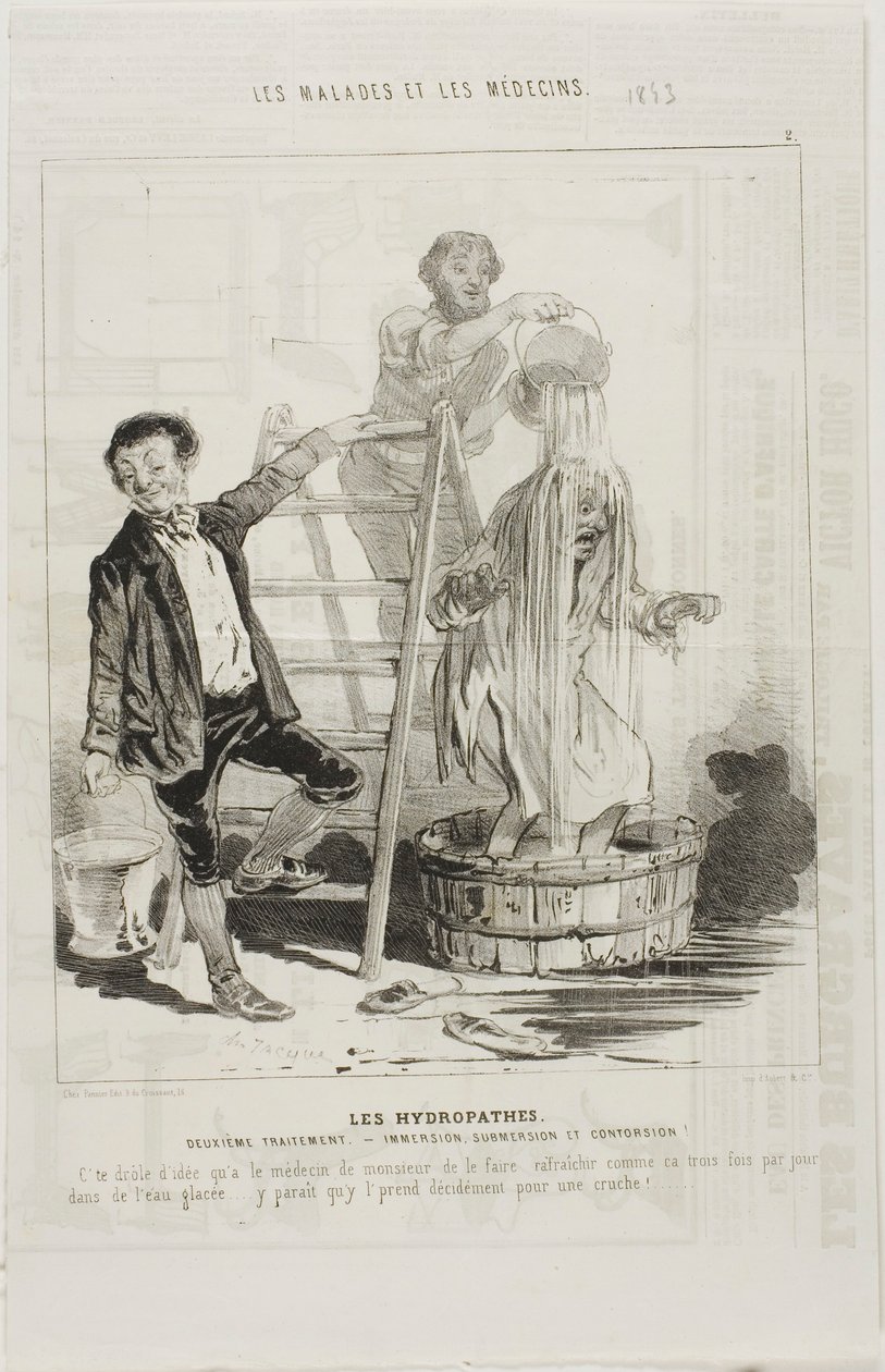 The Hydropaths: Second Treatment (talíř 2) od Charles Emile Jacque