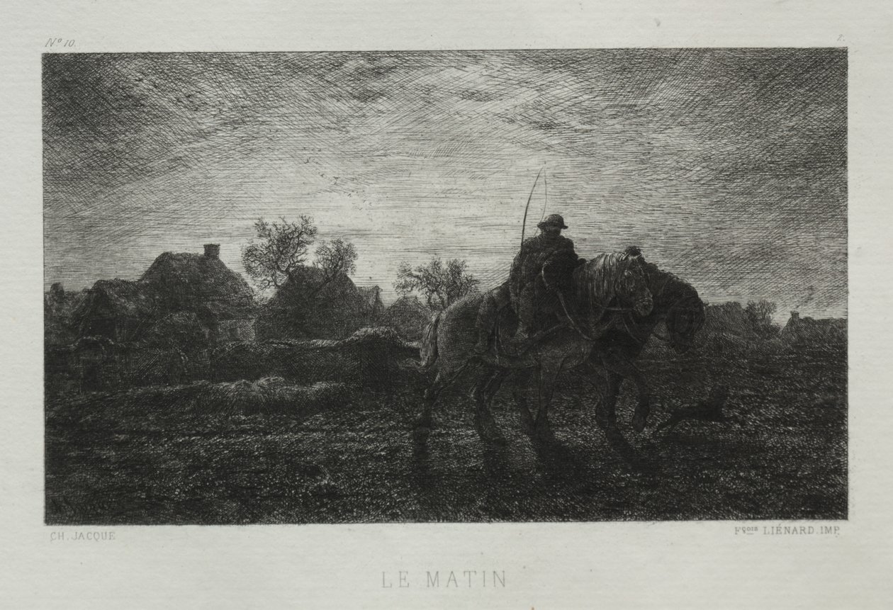 Ráno od Charles Emile Jacque