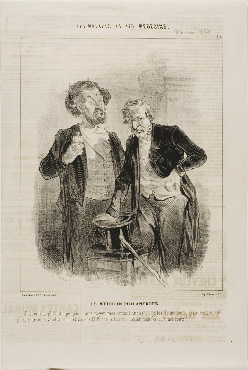 Filantropický doktor (talíř 10) od Charles Emile Jacque