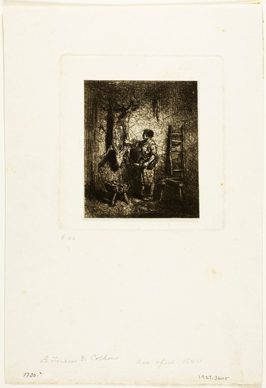 Vepřový řezník od Charles Emile Jacque