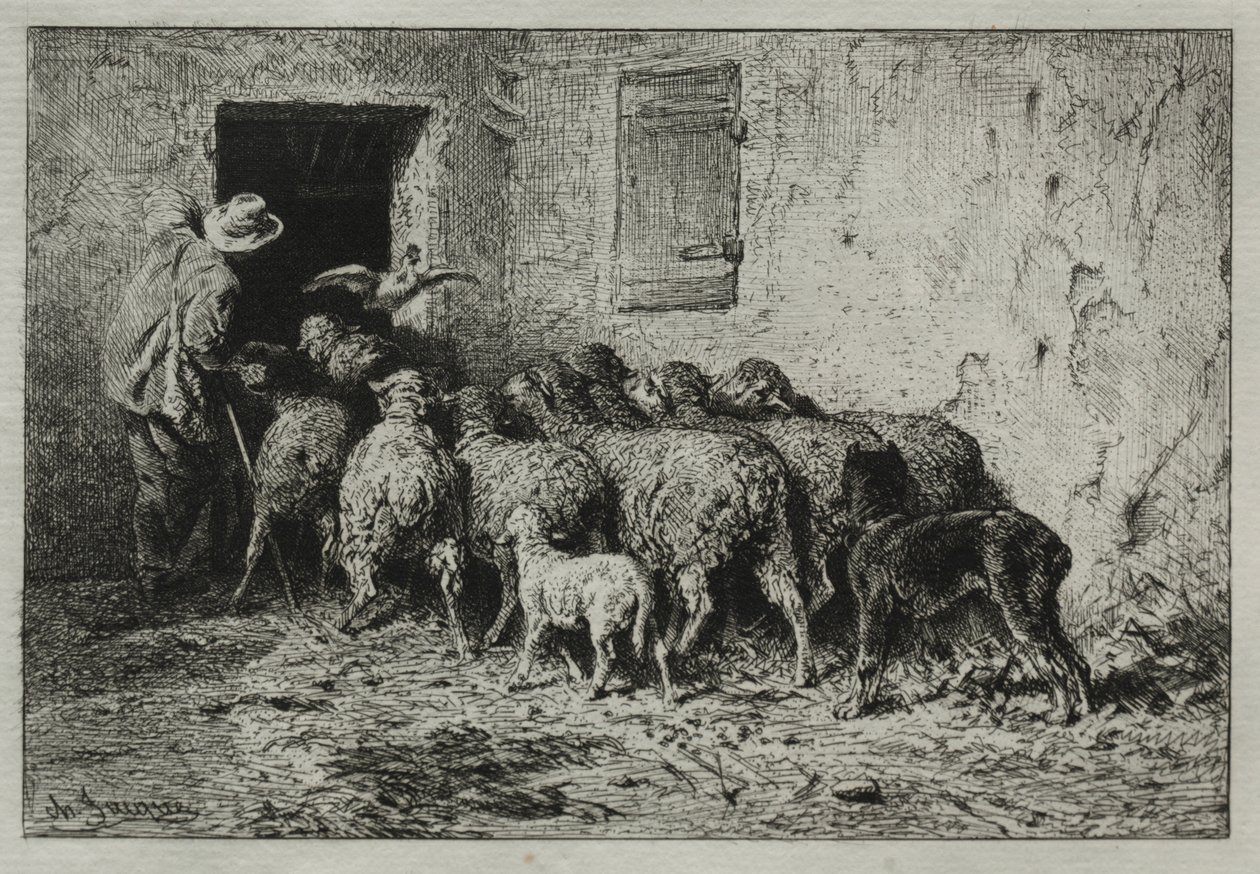 Návrat od Charles Emile Jacque