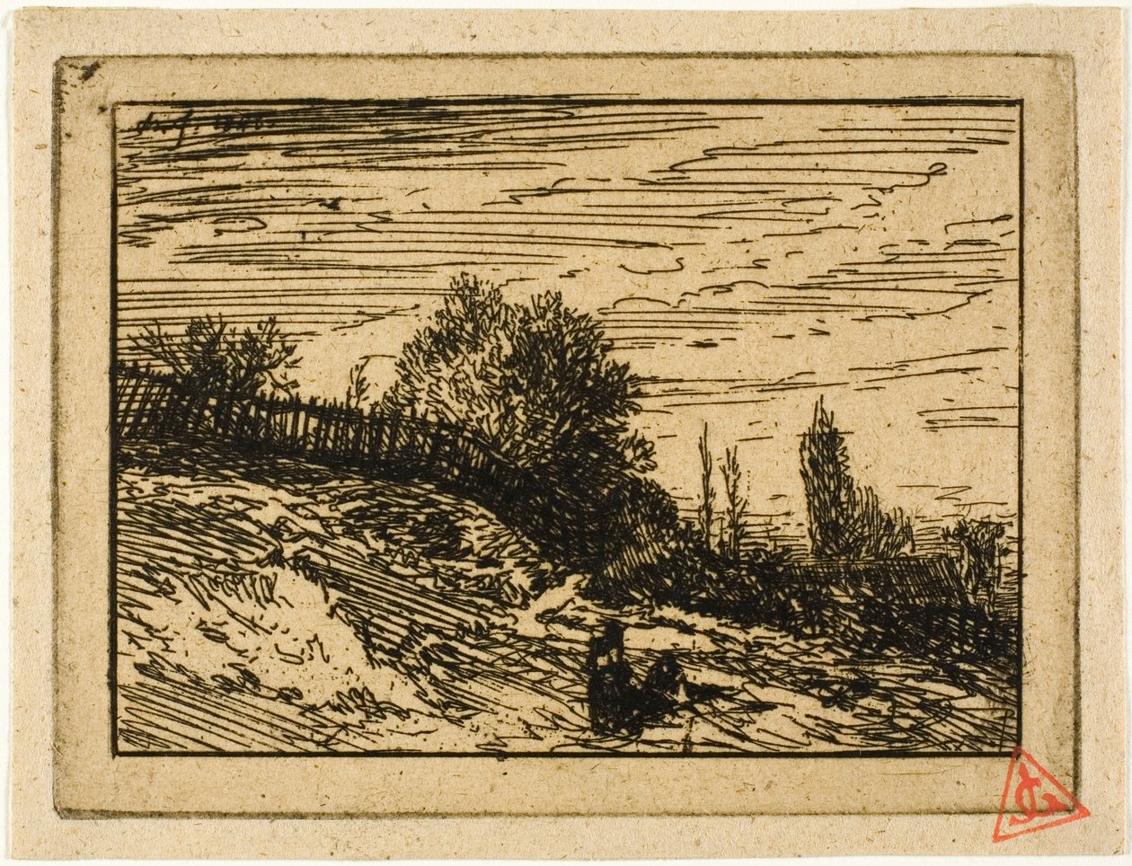 Houšť od Charles Emile Jacque