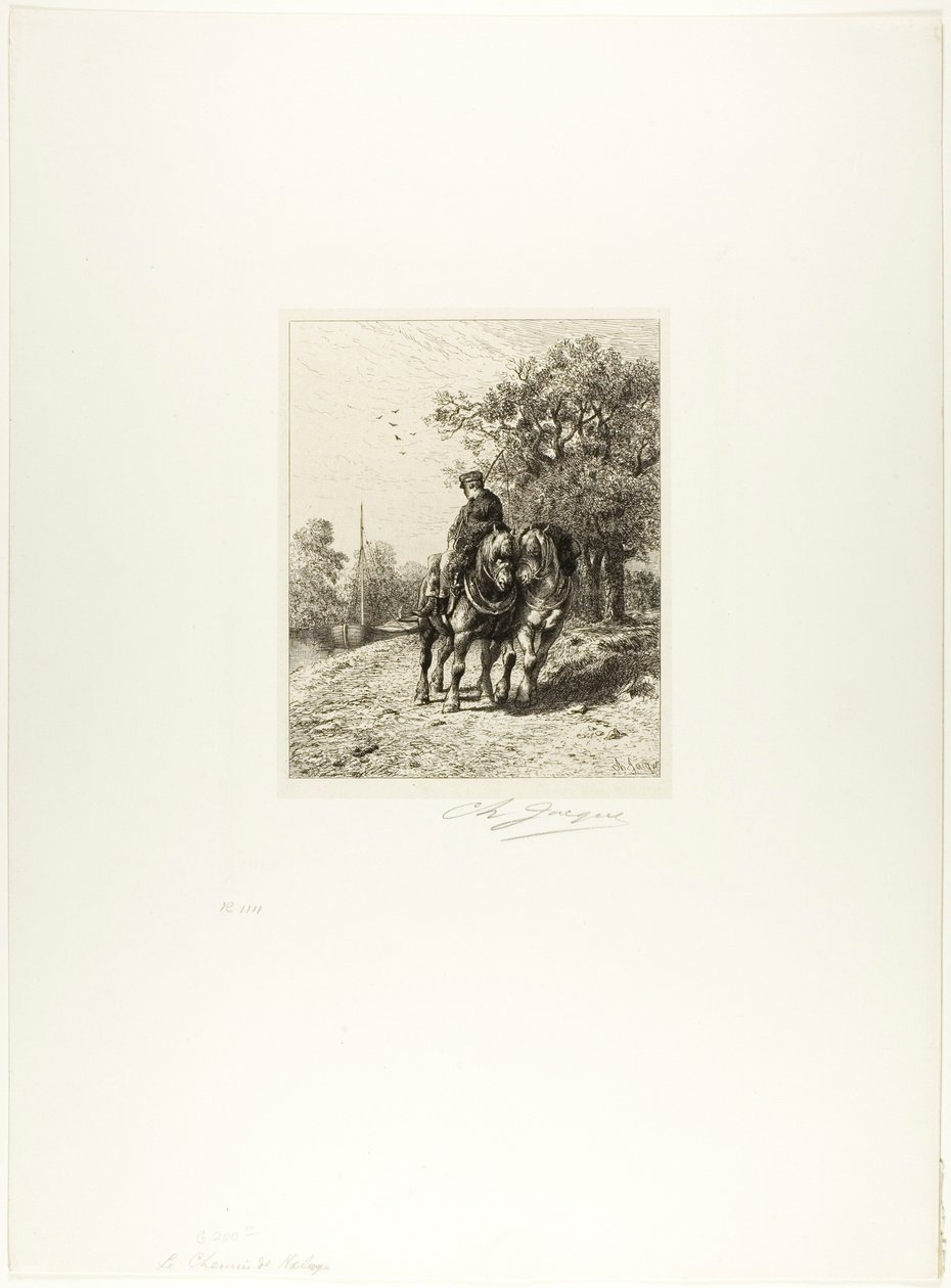 Vlečná dráha od Charles Emile Jacque