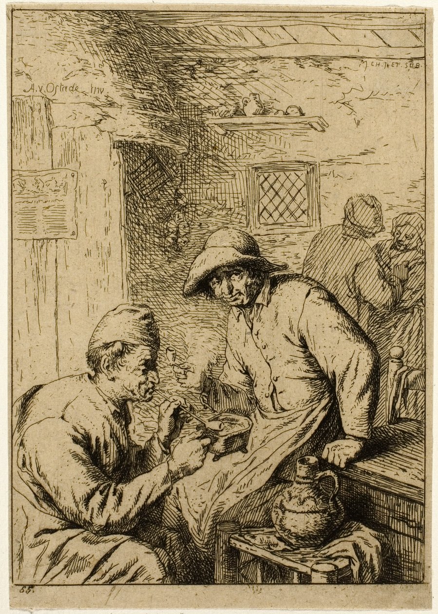 Dva kuřáci od Charles Emile Jacque