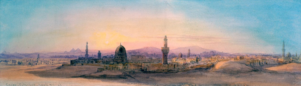 Káhira, 1863 od Charles Émile de Tournemine