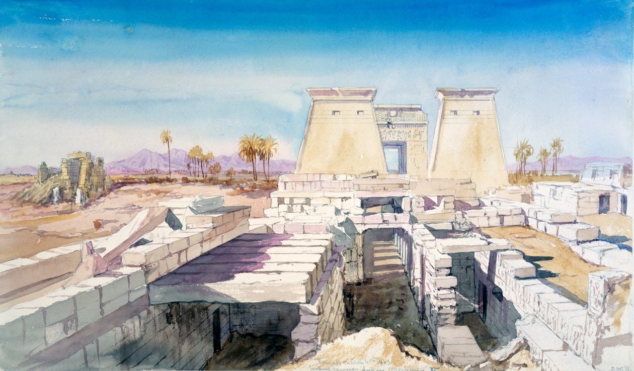 Karnak, Egypt, 1863 od Charles Émile de Tournemine