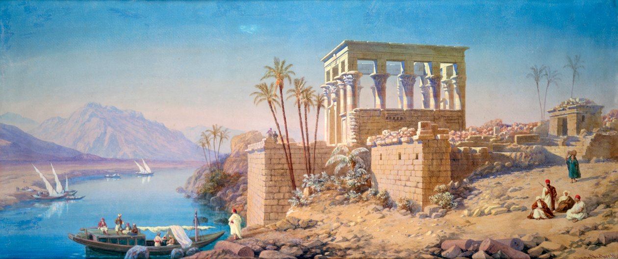 Philae, Egypt, 1863 od Charles Émile de Tournemine