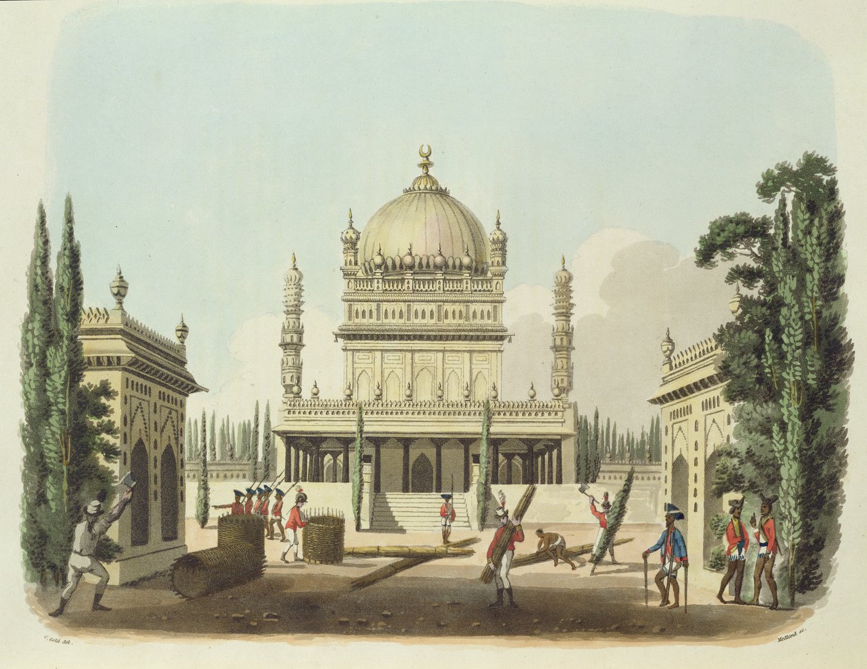 Hrob Hyder Ali a Tippoo Sultan, deska 49 z 
