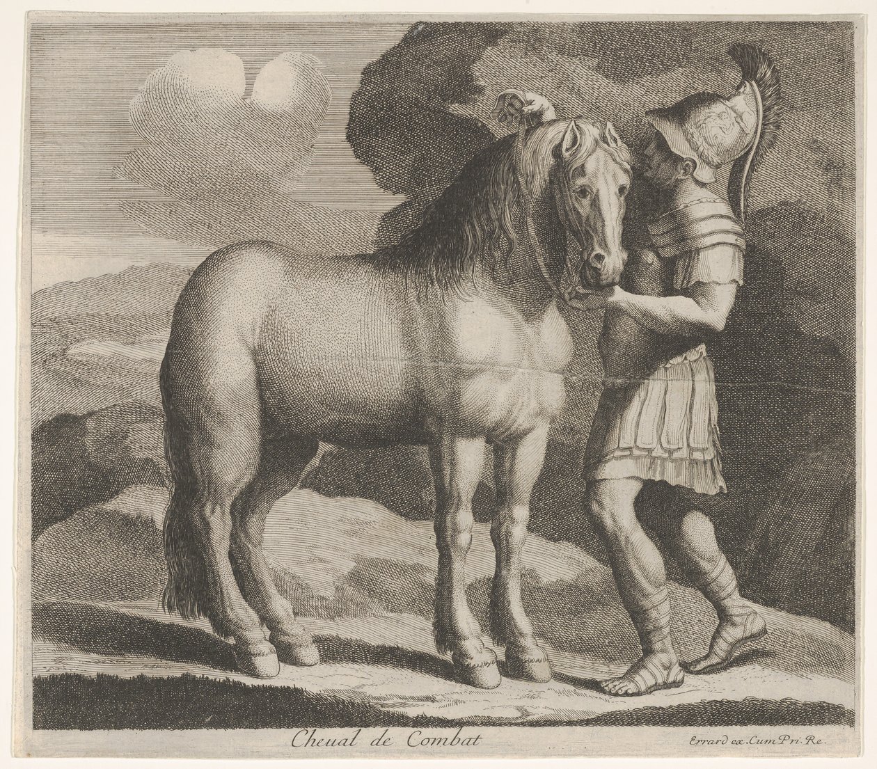 Bojový kůň. od Charles Errard le fils