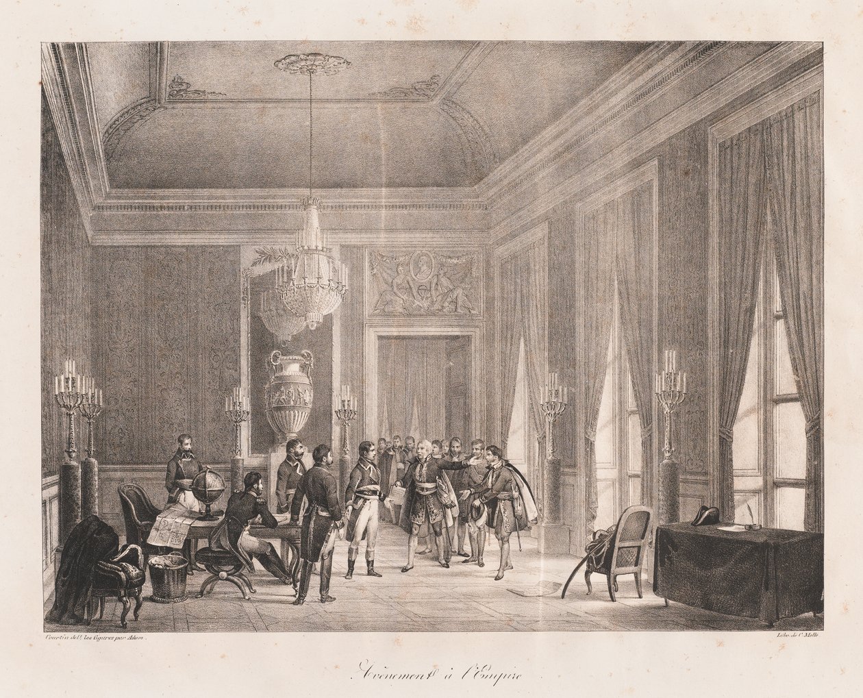 Začátek říše, počátek 19. století (litho) od Charles Etienne Pierre Motte