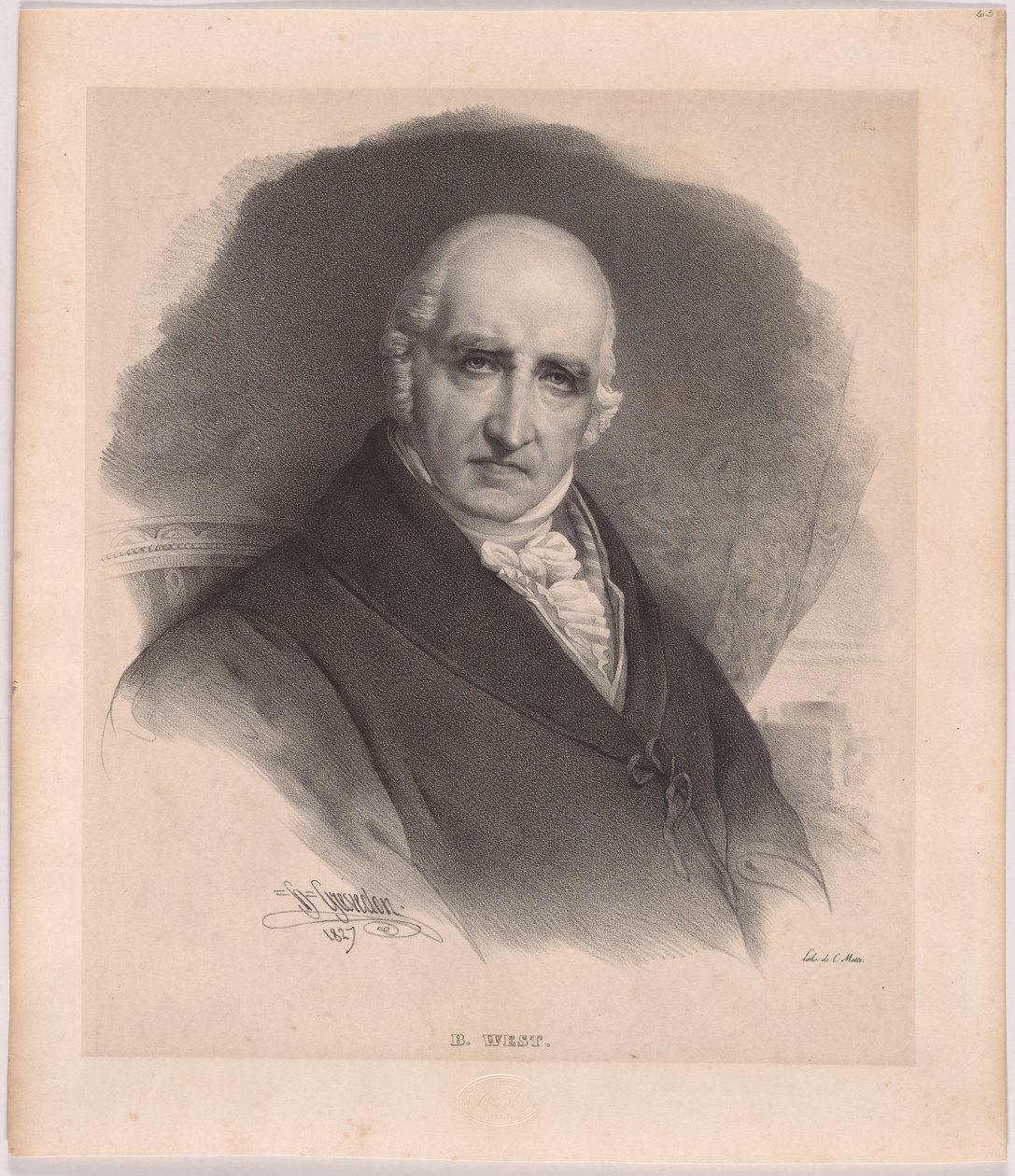 Benjamin West od Charles Etienne Pierre Motte
