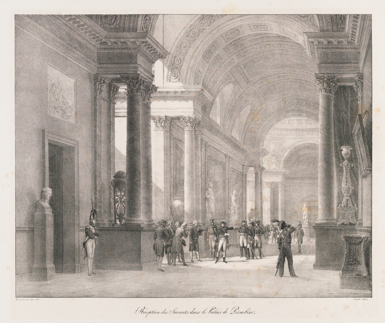 Vstup do Berlína, začátek 19. století (litho) od Charles Etienne Pierre Motte