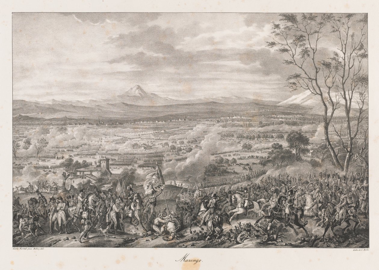 Maringo, začátek 19. století (litho) od Charles Etienne Pierre Motte