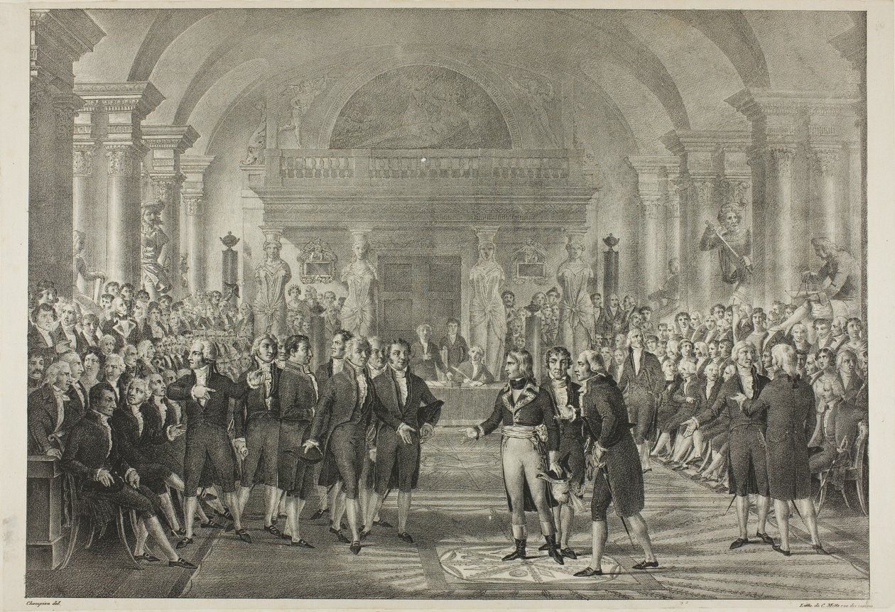 Napoleon v Poslanecké sněmovně, z politického a vojenského života Napoleona od Charles Etienne Pierre Motte