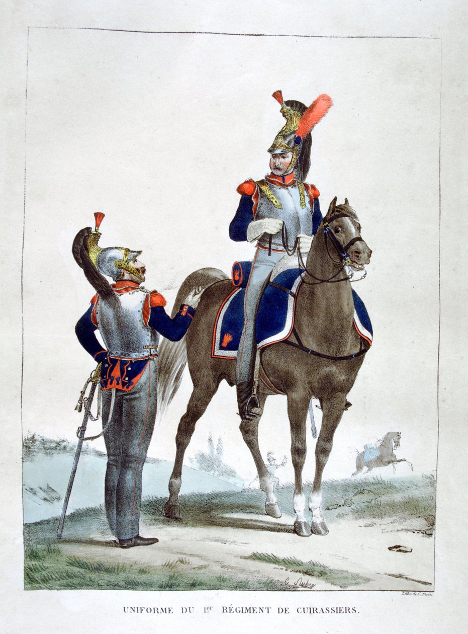 Uniforma 1. pluku Chasseurs, Francie, 1823. od Charles Etienne Pierre Motte