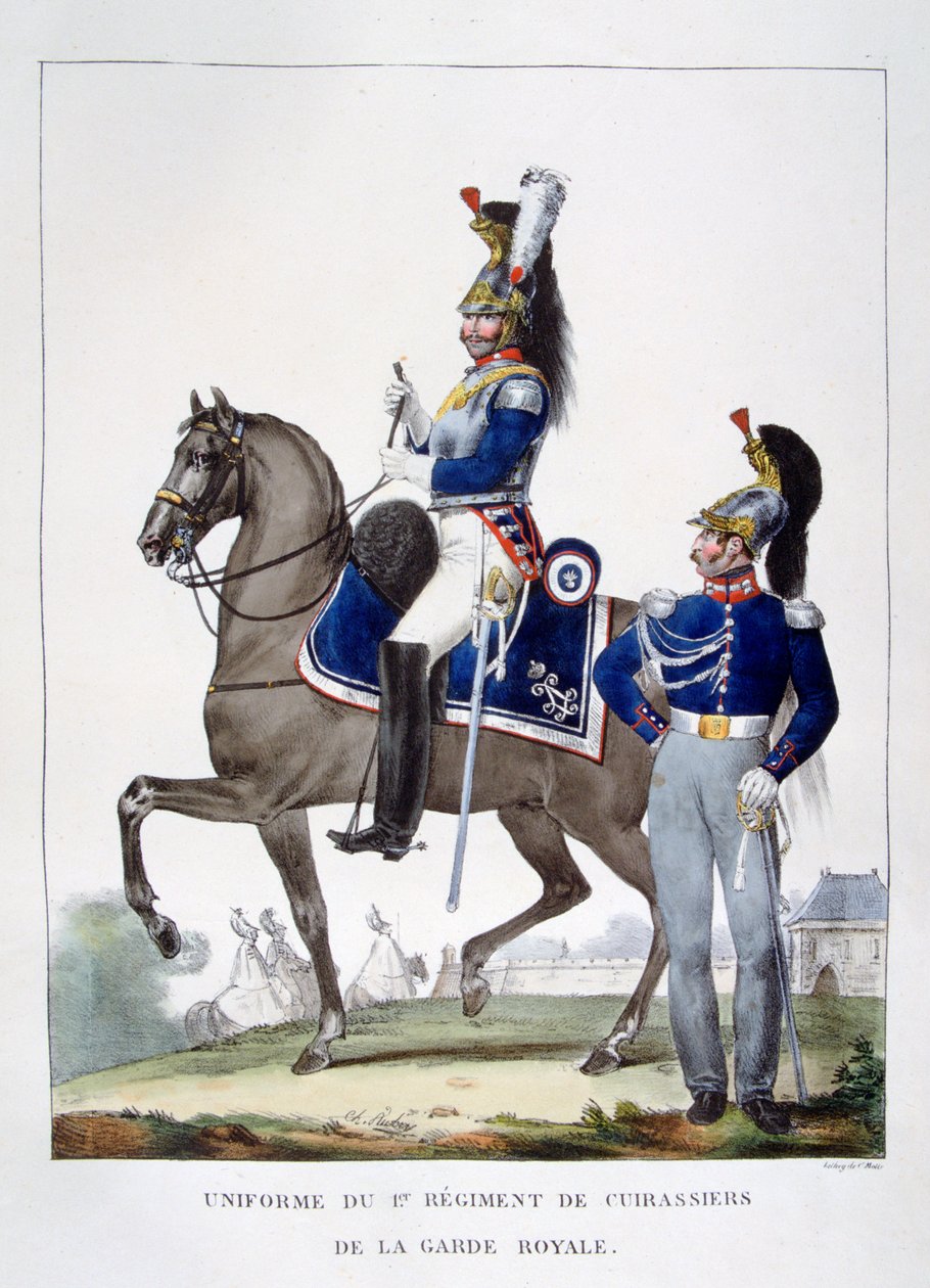 Uniforma 1. pluku lovců královské gardy, Francie, 1823. od Charles Etienne Pierre Motte