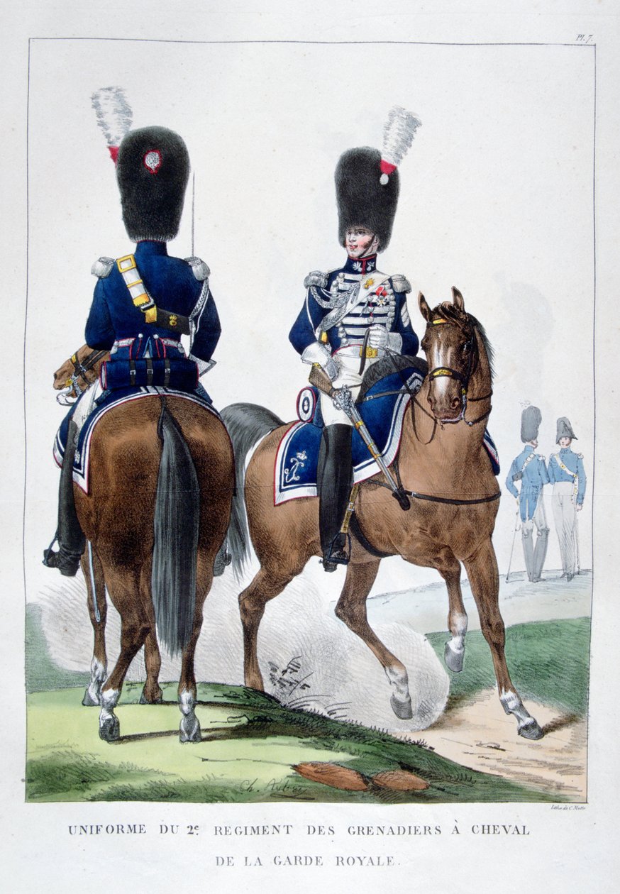 Uniforma 2. pluku koňských granátníků, Francie, 1823. od Charles Etienne Pierre Motte