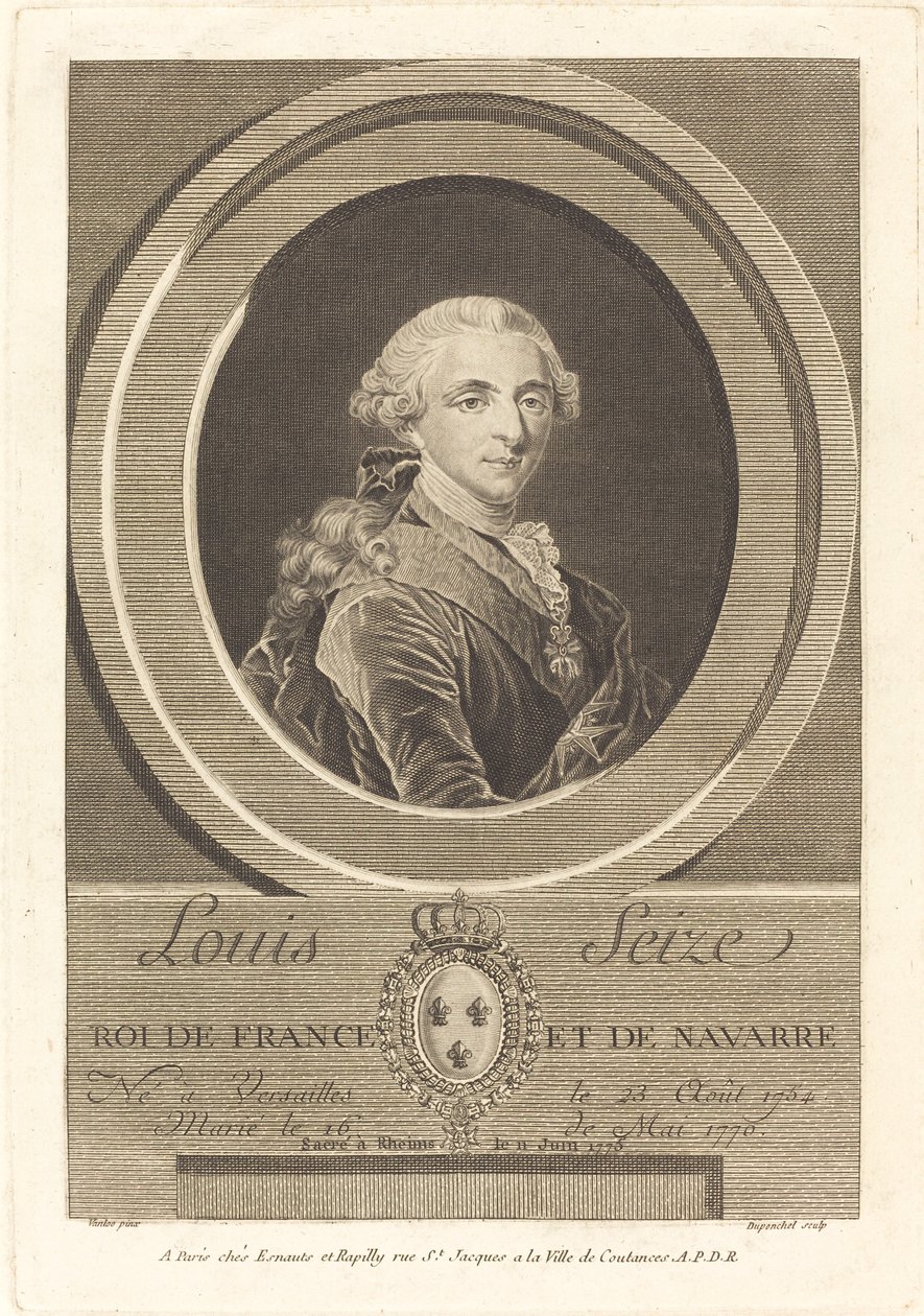 Ludvík XVI., král Francie od Charles Eugene Duponchel