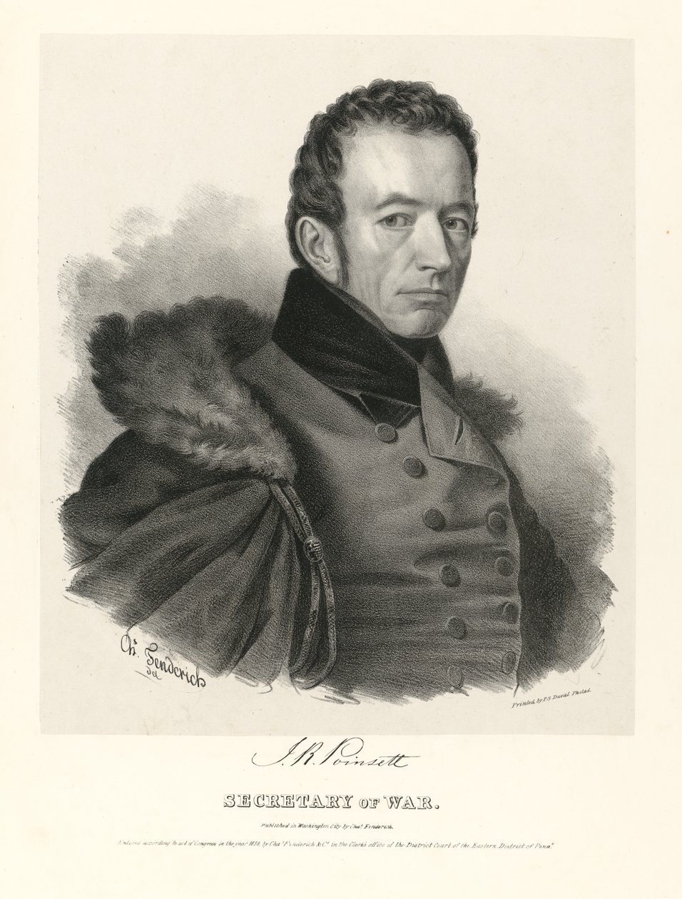 Joel Roberts Poinsett od Charles Fenderich