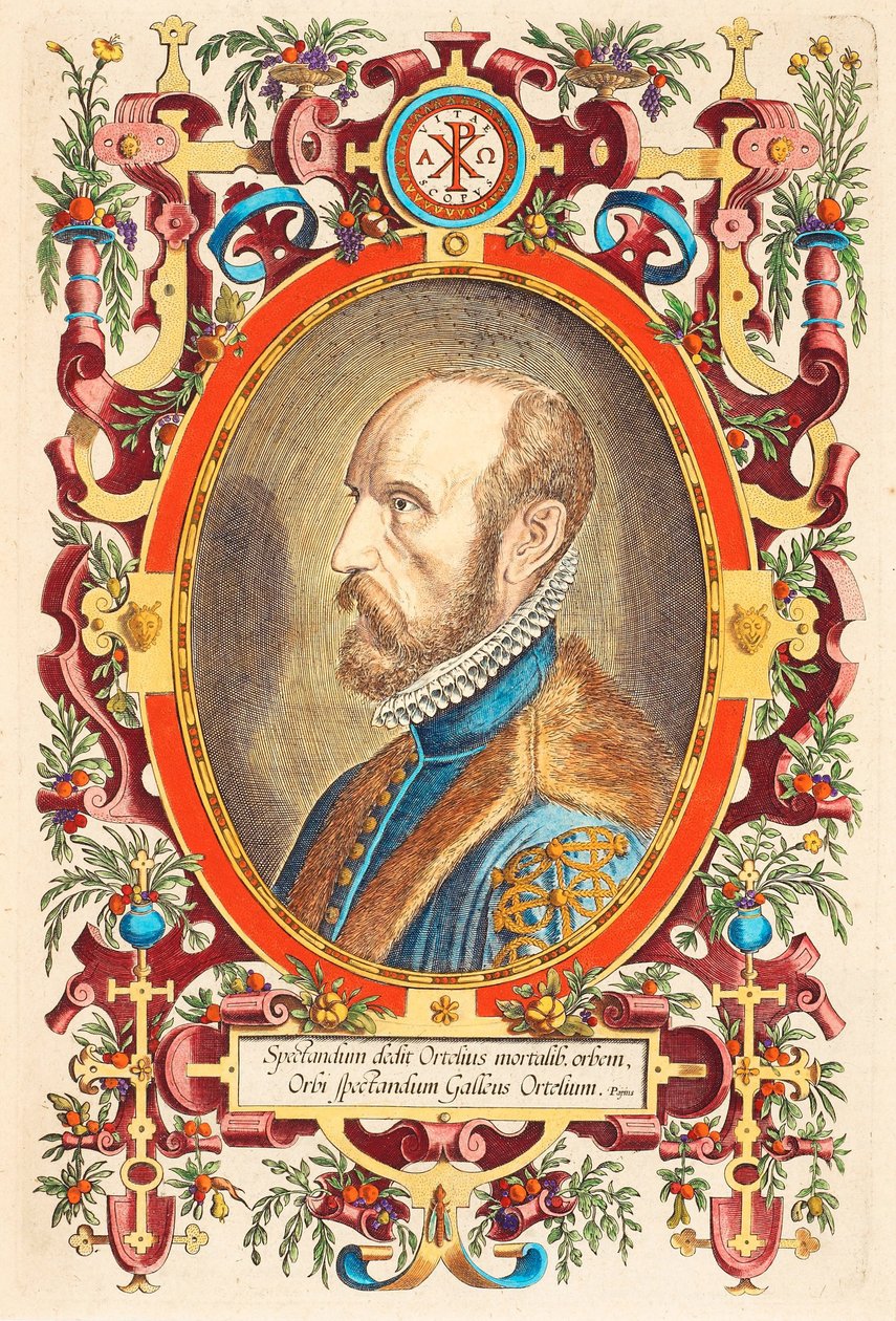 Portrét Abrahama Ortelia 1527-1598 Od: Theatrum Orbis Terrarum, 1579 od Charles Fenderich