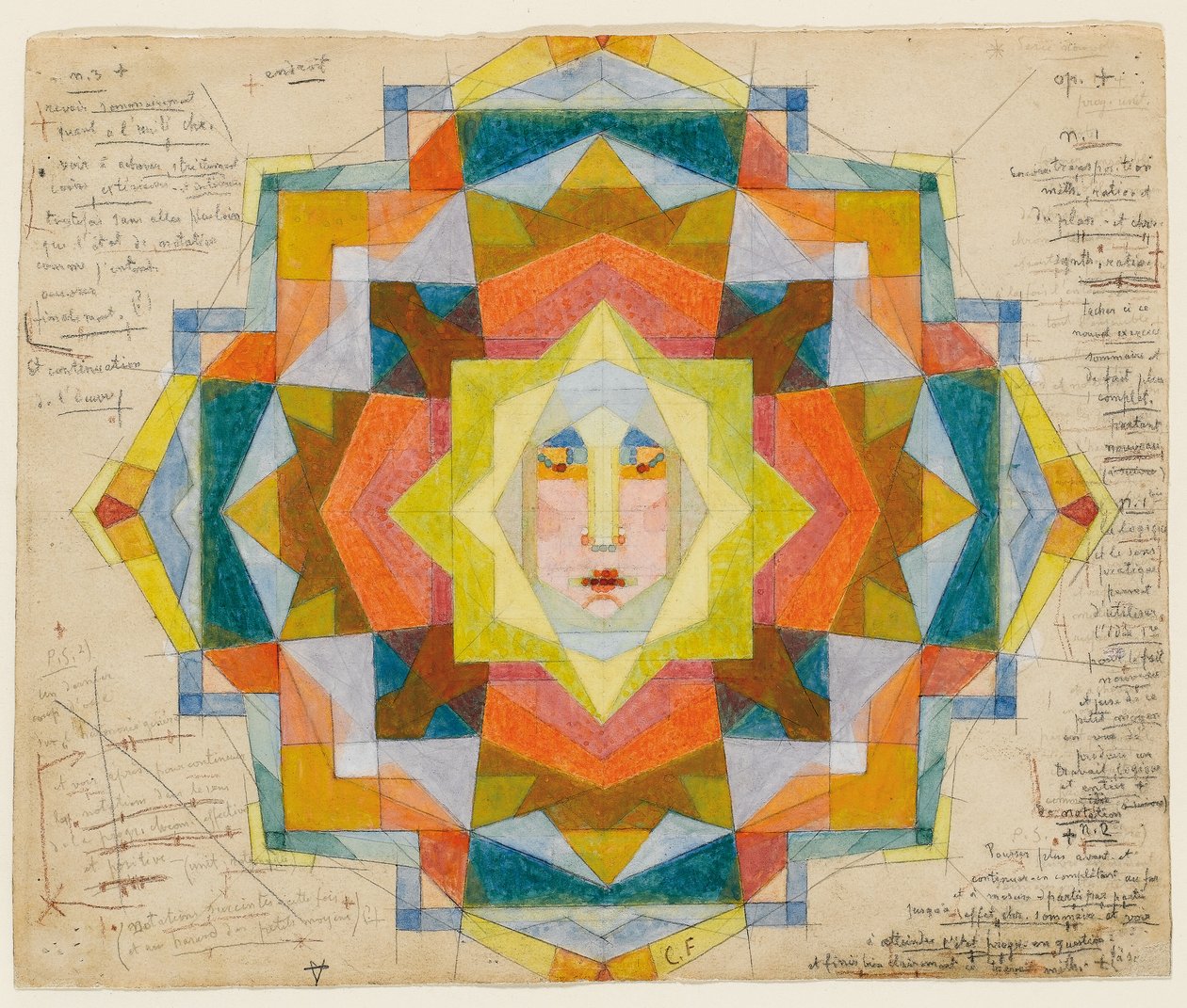 Notations Chromatiques, po roce 1900 od Charles Filiger