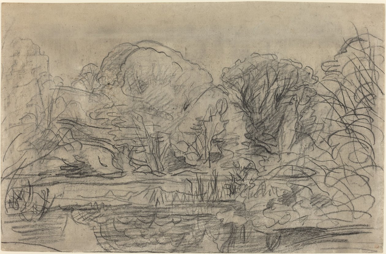 Lesní rybník od Charles Francois Daubigny