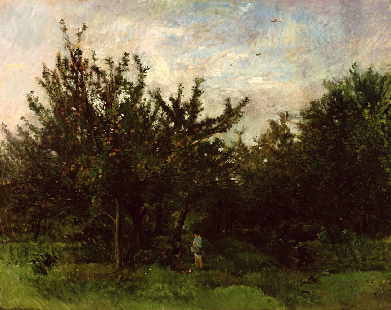 Jablečný sad od Charles Francois Daubigny