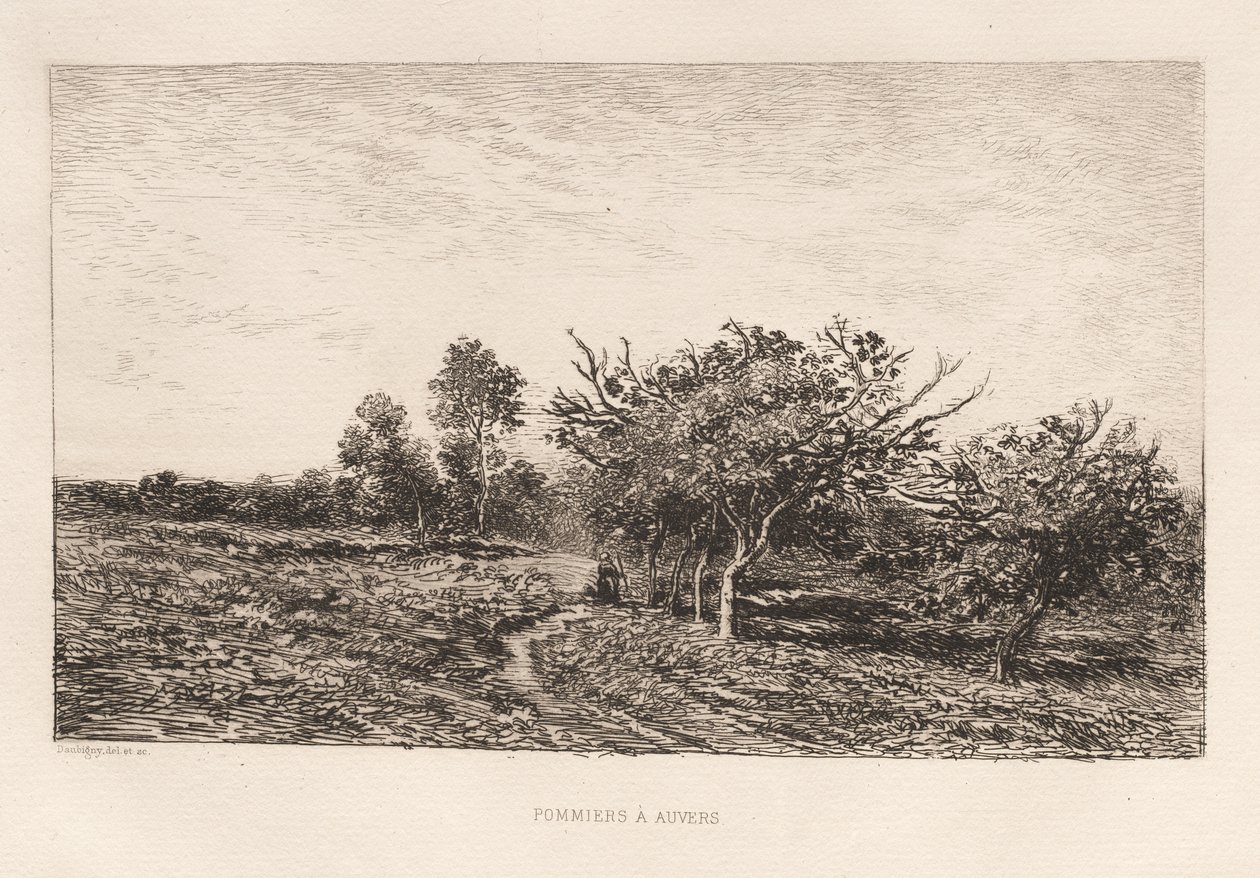 Jabloně v Auvers Jabloně v Auvers, 1877. od Charles Francois Daubigny