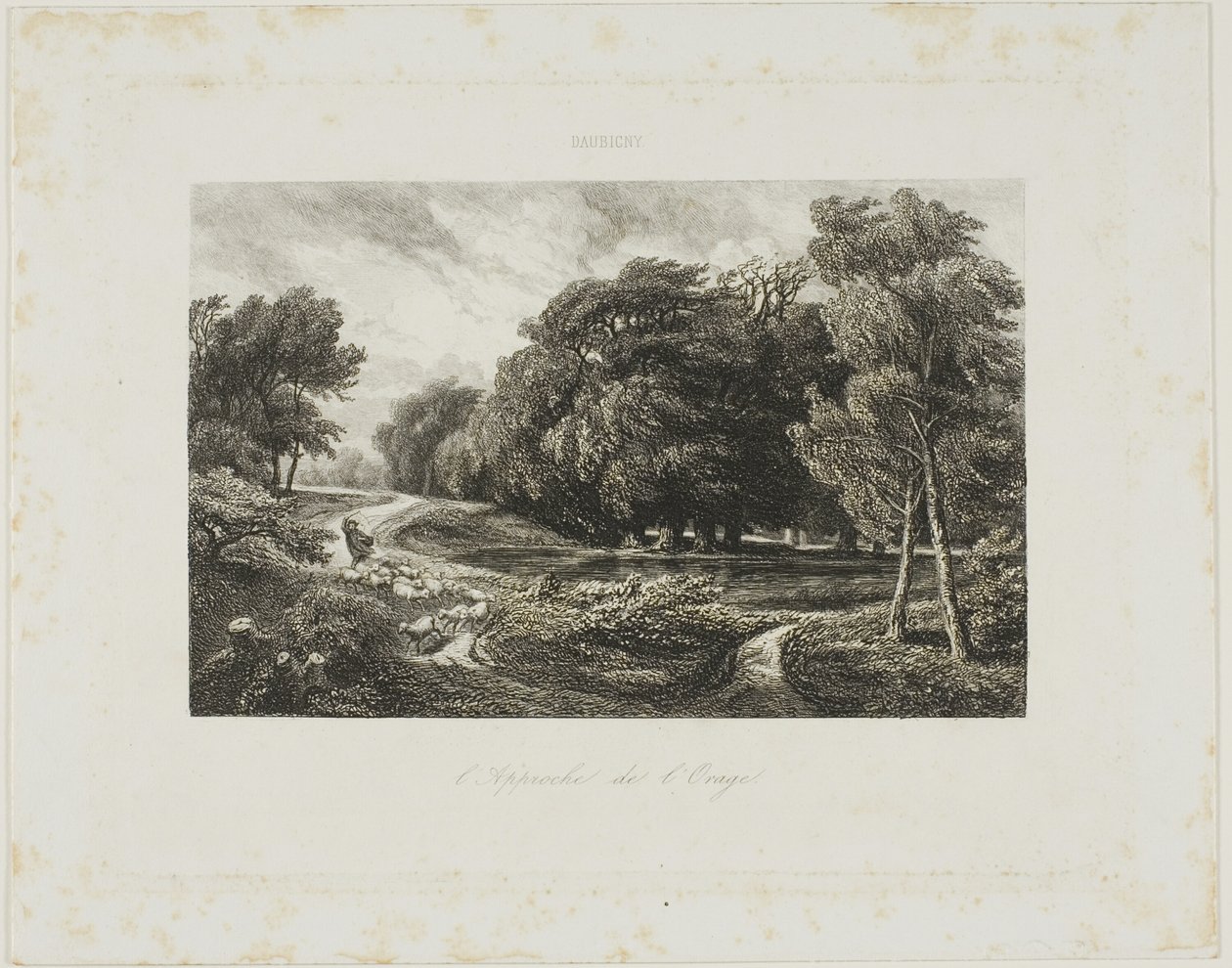 Blížící se bouře od Charles Francois Daubigny