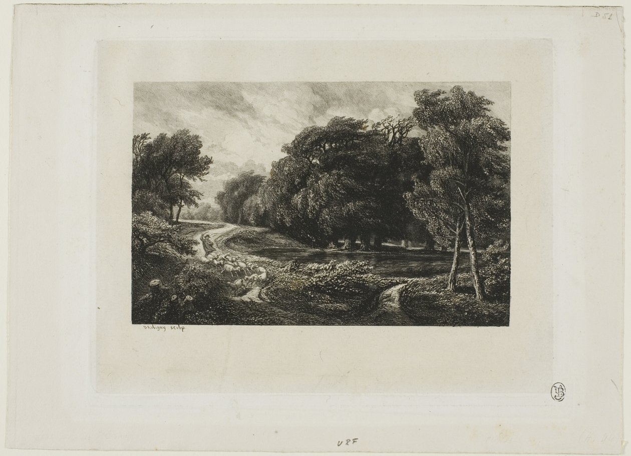 Blížící se bouře od Charles Francois Daubigny