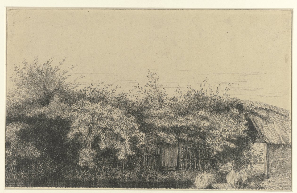 Zarostlý statek, Normandie od Charles Francois Daubigny