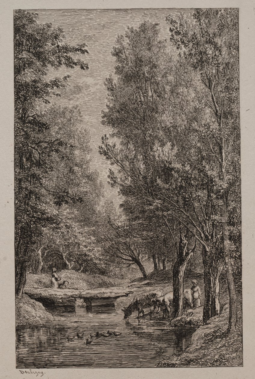 Brook ve Val Mondois, c. 1862. od Charles Francois Daubigny