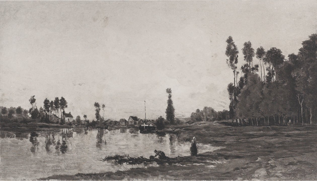 U řeky, 1865. od Charles Francois Daubigny