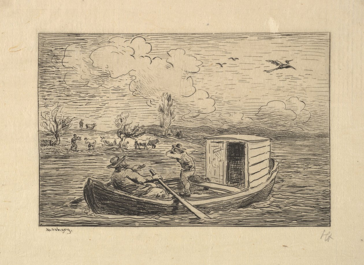 Calling to Shore, 1861. od Charles Francois Daubigny