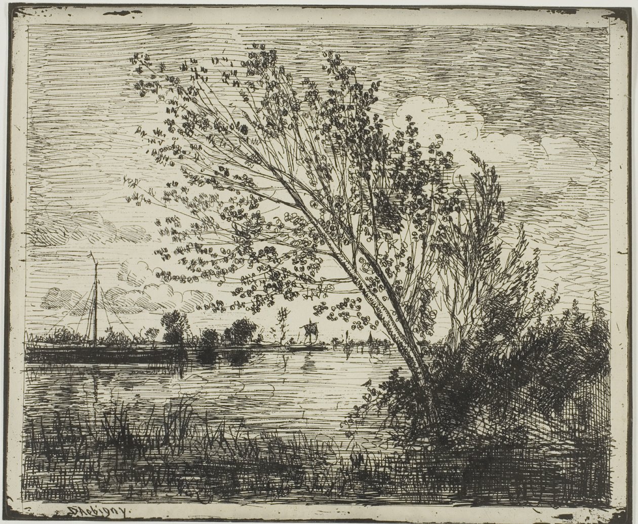 Trs olší od Charles Francois Daubigny