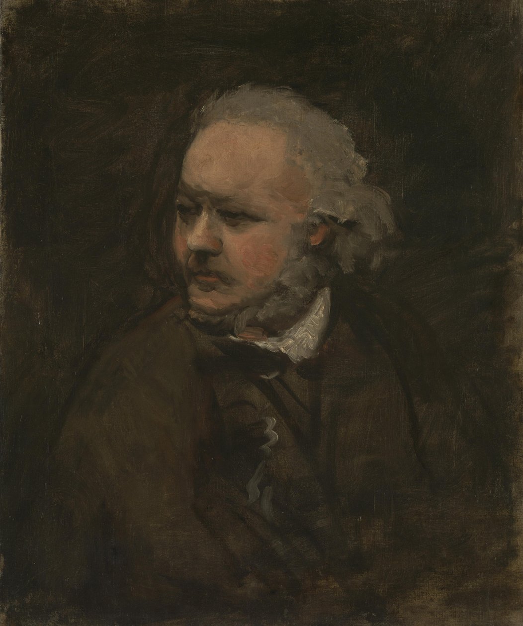 Honore Daumier, asi 1867-76 (olej na plátně) od Charles Francois Daubigny