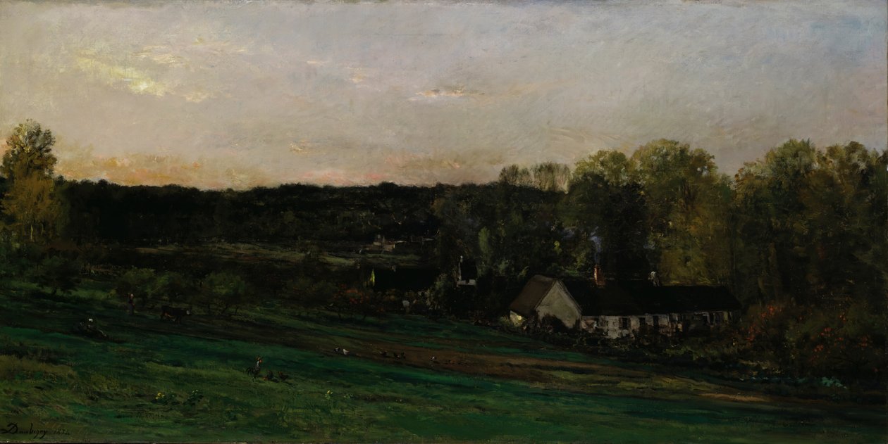 Dům matky Bazot, 1874. od Charles Francois Daubigny