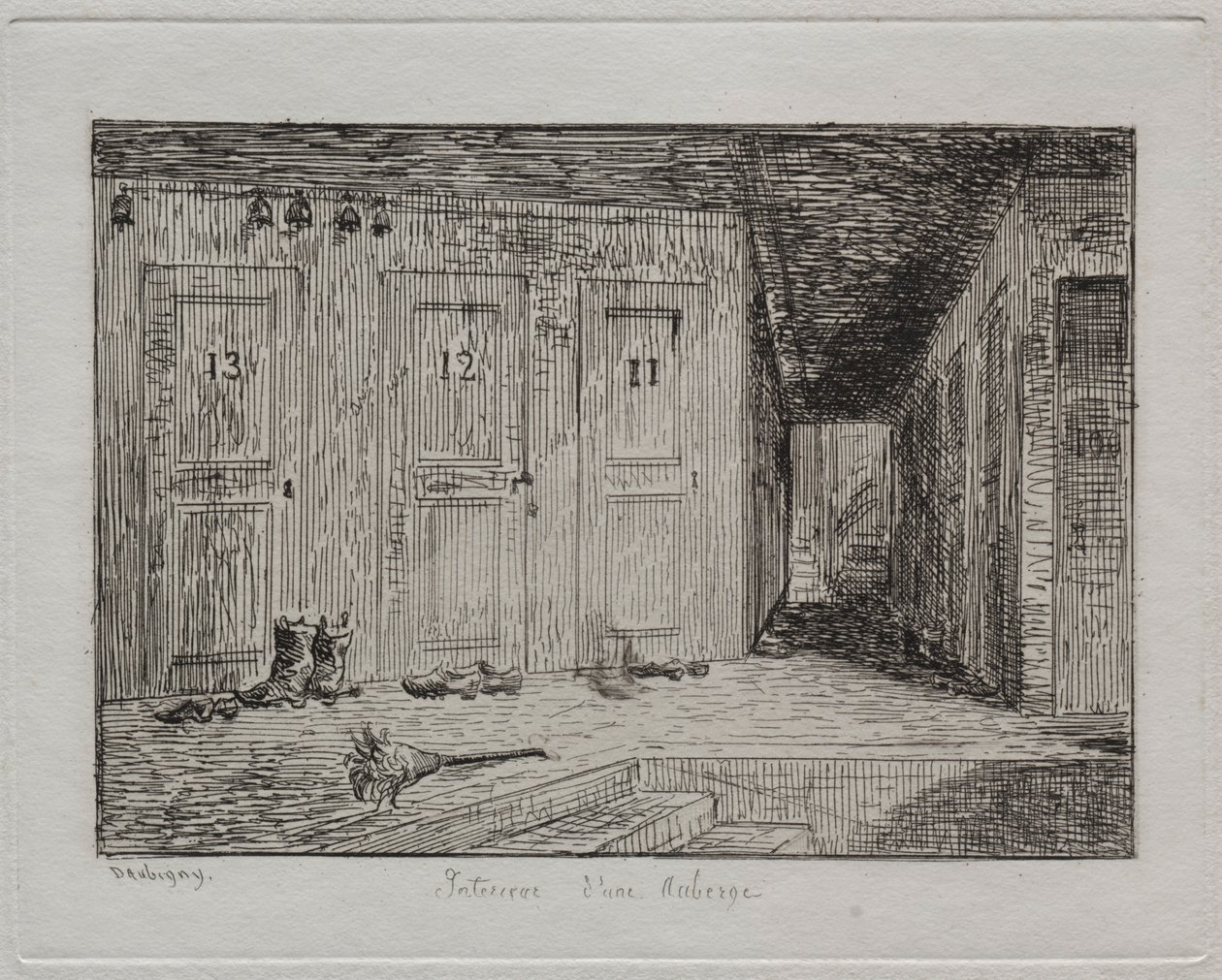Interiér hostince, 1861. od Charles Francois Daubigny