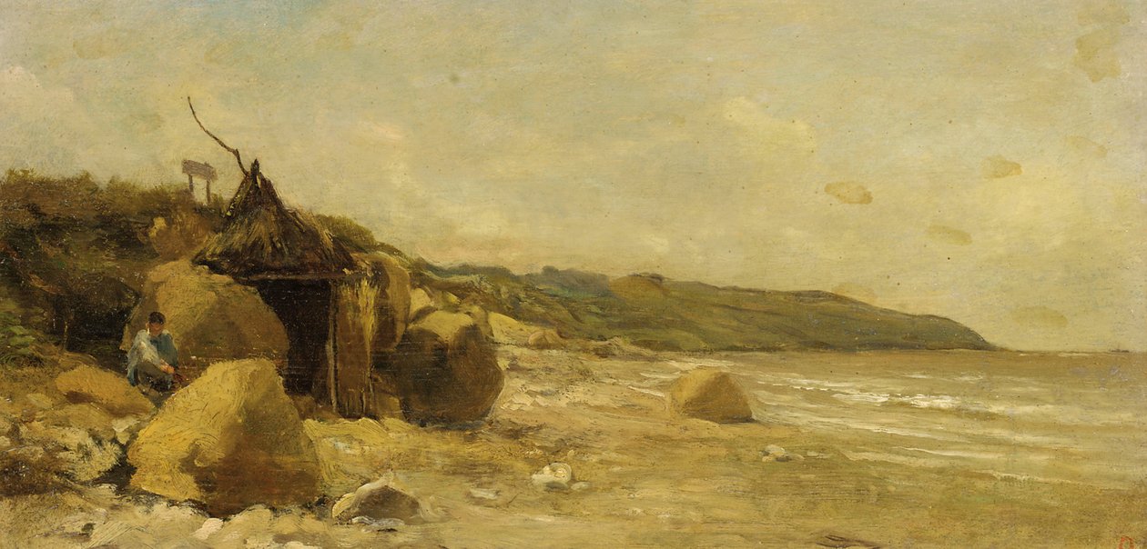 Koupací chata Daubigny od Charles Francois Daubigny