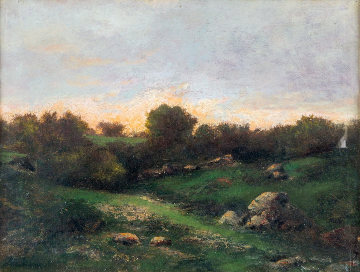 Krajina v Barbizonu, první polovina 19. století. od Charles Francois Daubigny