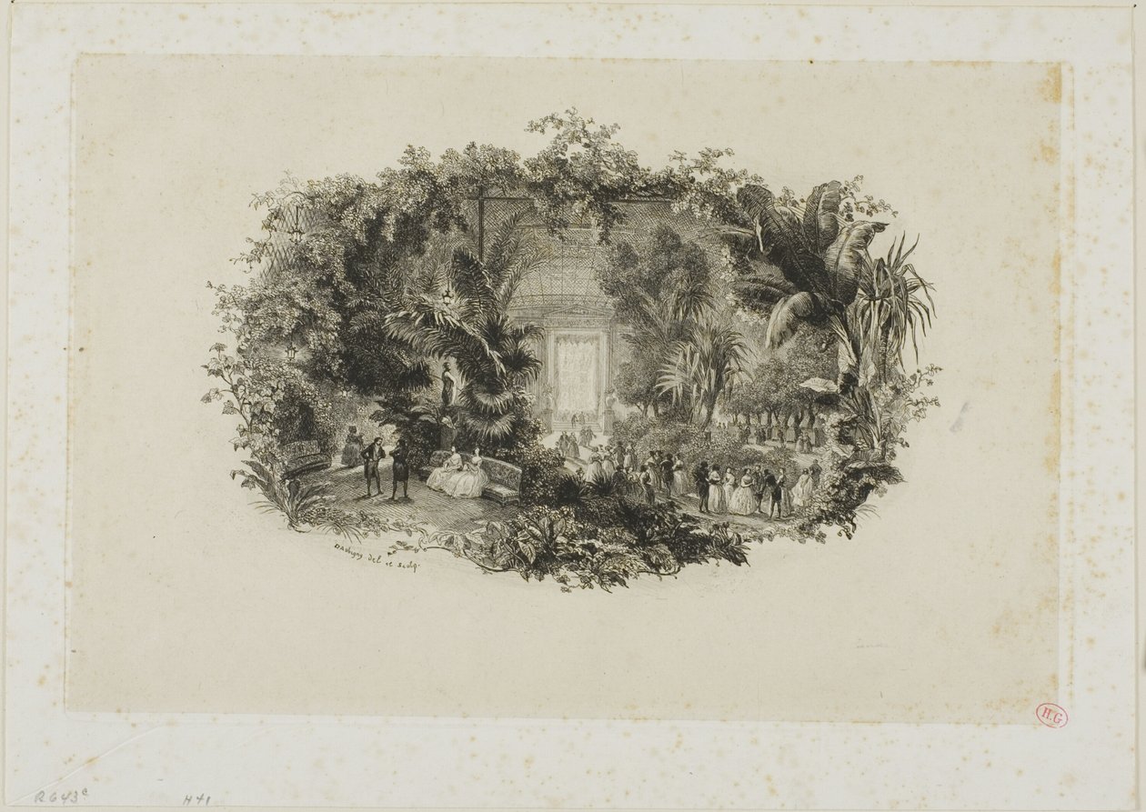 Zimní zahrada od Charles Francois Daubigny
