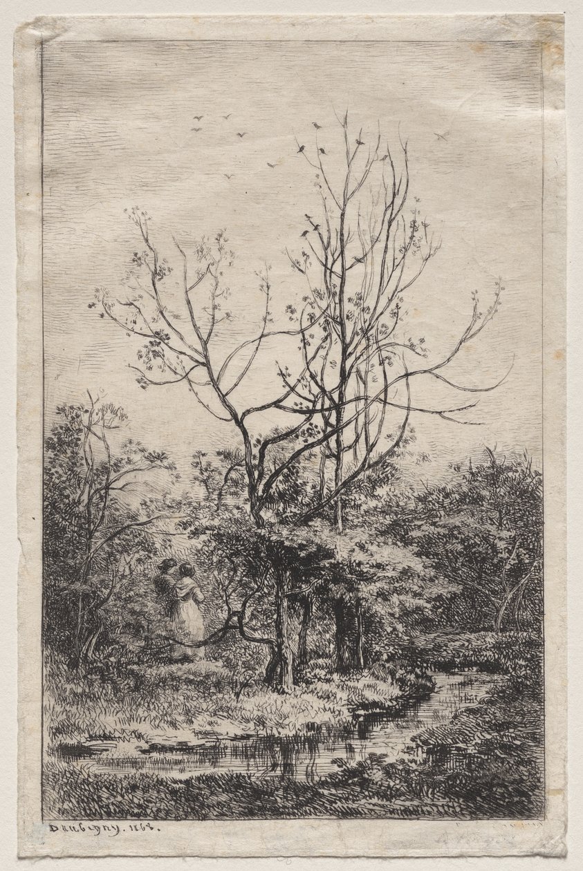 Ovocný sad od Charles Francois Daubigny