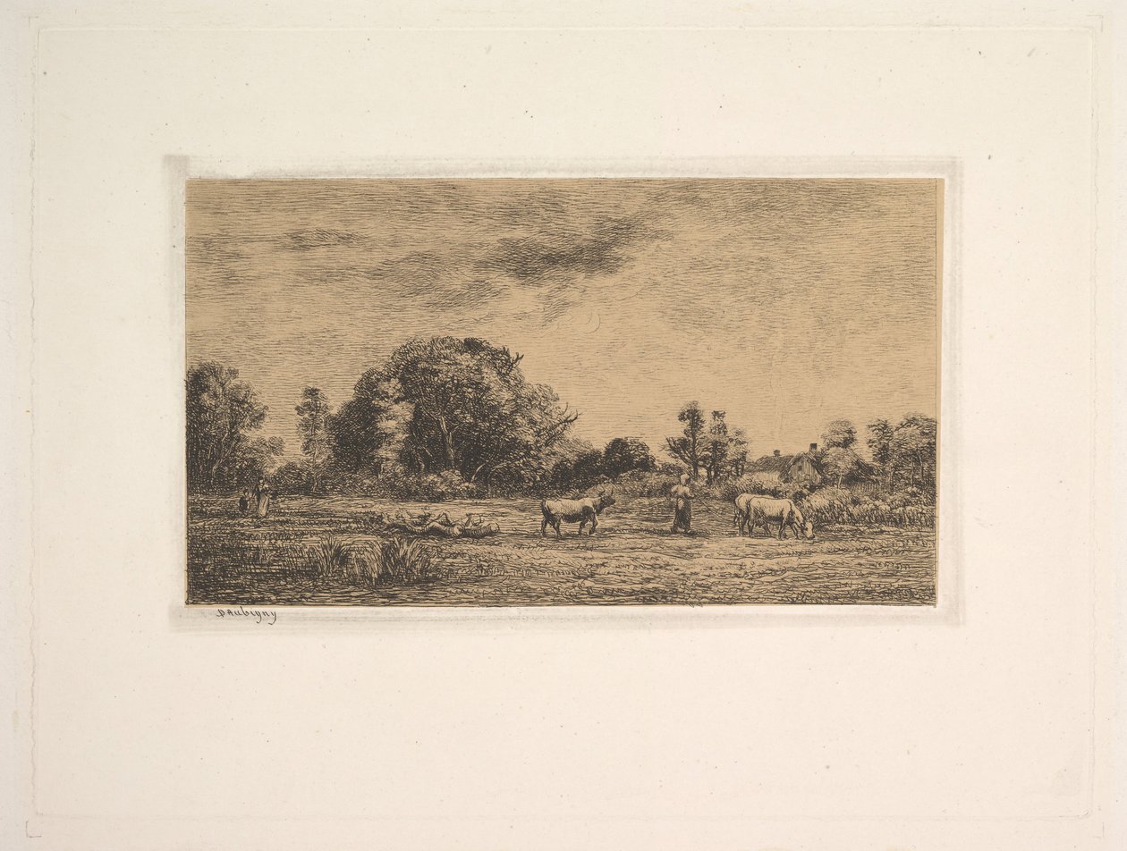 Východ měsíce, 1861. od Charles Francois Daubigny