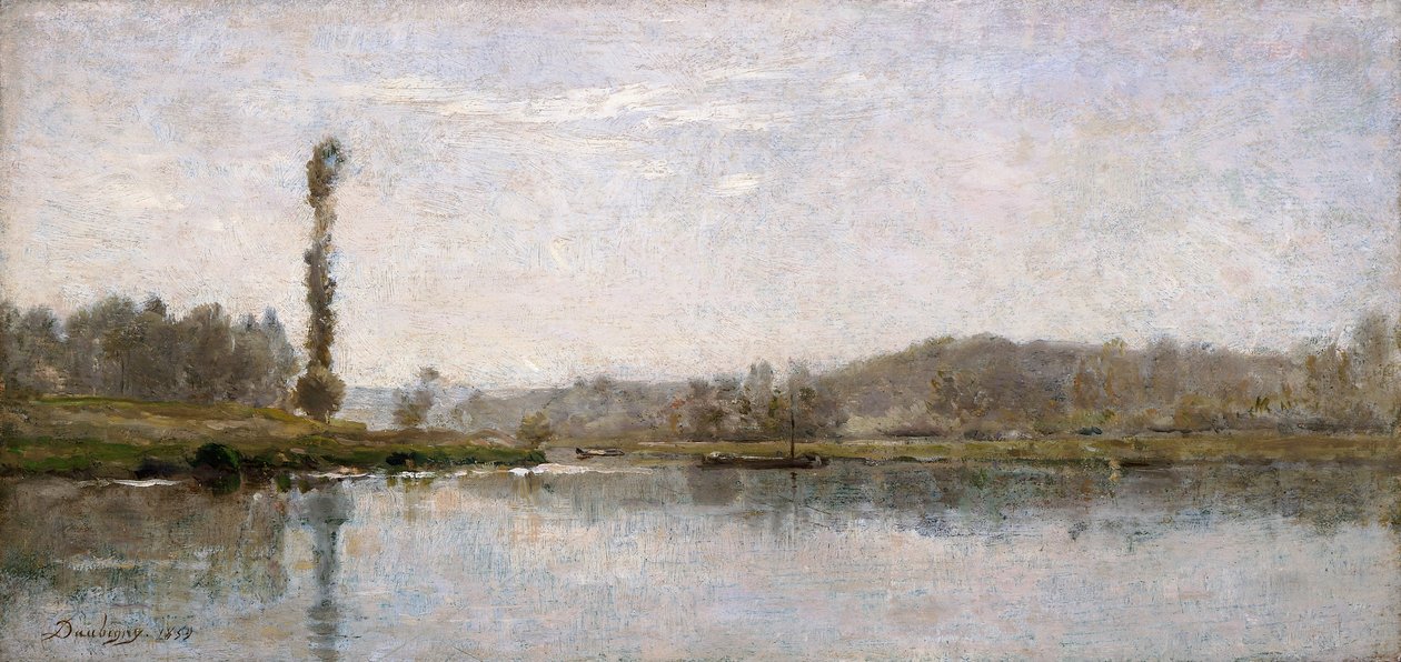 „Ráno na Oise, Auvers“, 1837-1878 od Charles Francois Daubigny