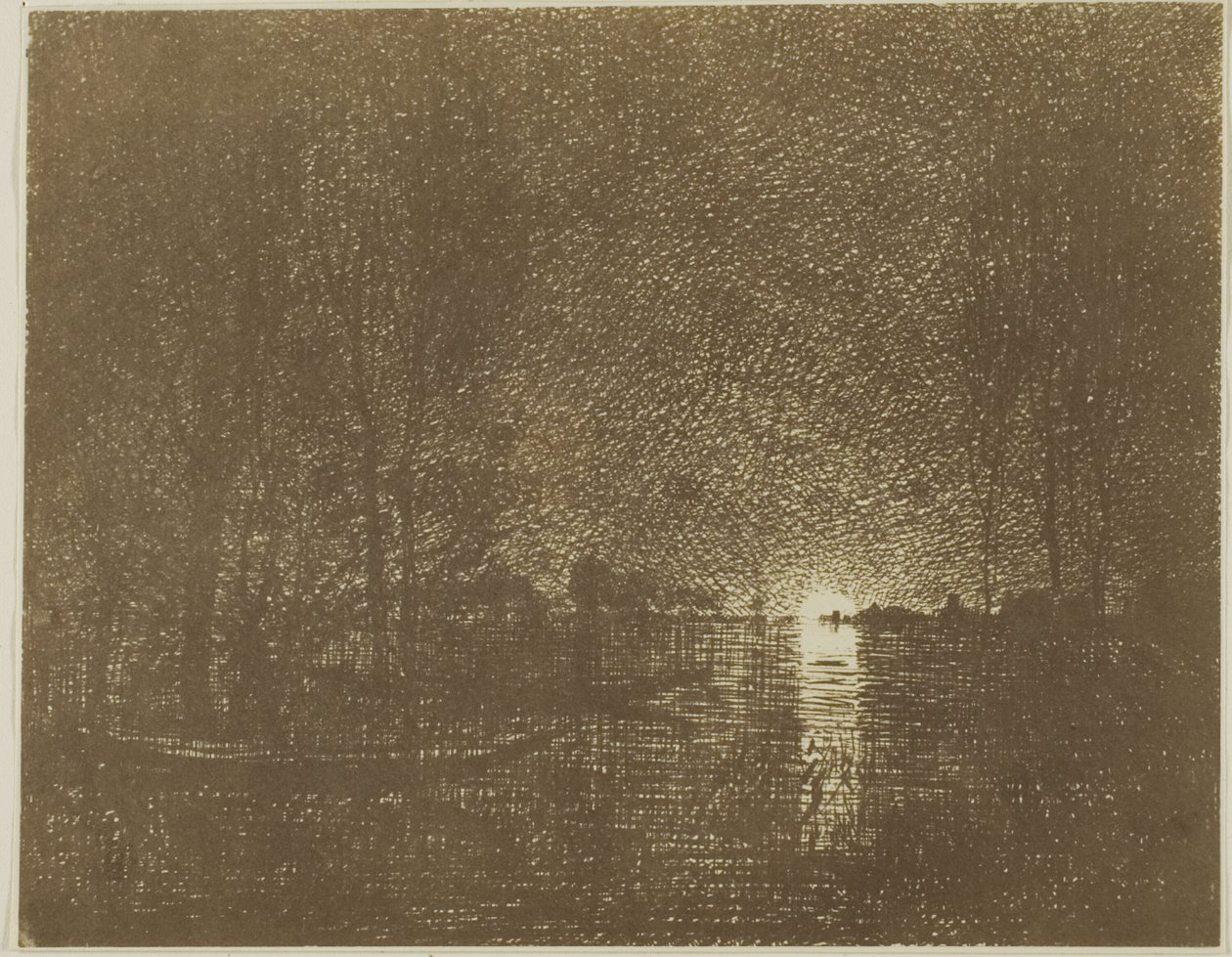 Noční efekt od Charles Francois Daubigny