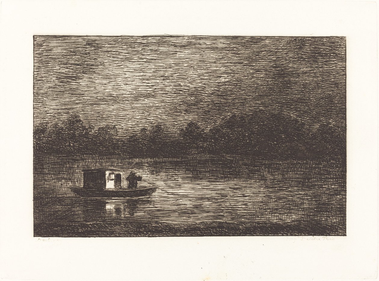 Noční cesta, 2. deska od Charles Francois Daubigny