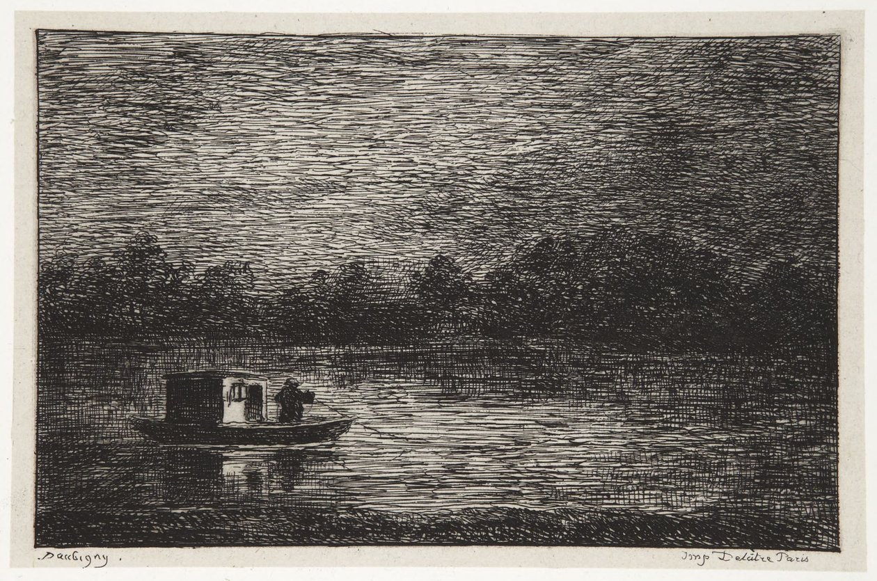 Noční cesta od Charles Francois Daubigny