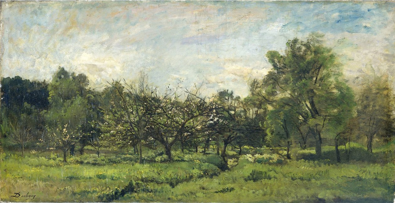 Ovocný sad od Charles Francois Daubigny