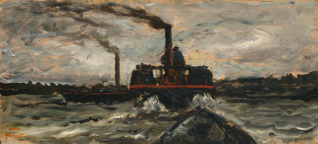 Říční loď od Charles Francois Daubigny