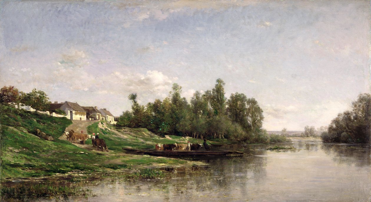 Říční scéna, 1859 od Charles Francois Daubigny